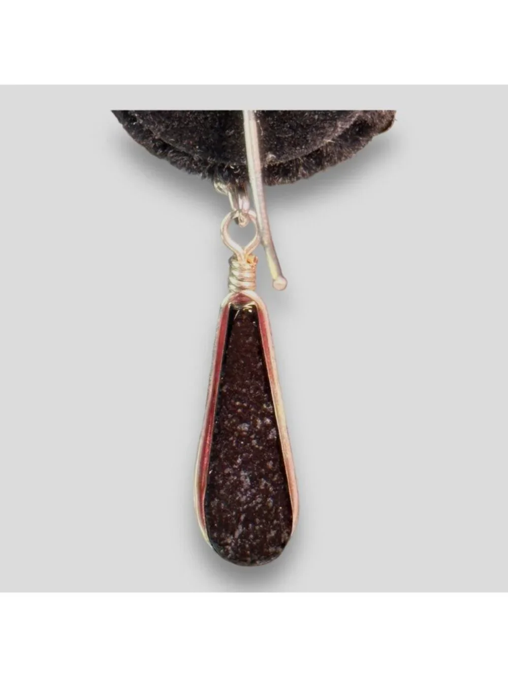 Handmade Red & Black Teardrop Dangle Earrings With Silver Hooks - Lightweight &